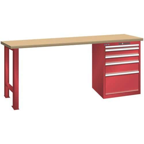 Werkbank 27x27E (bxdxh) 1500x700x840 mm - lista