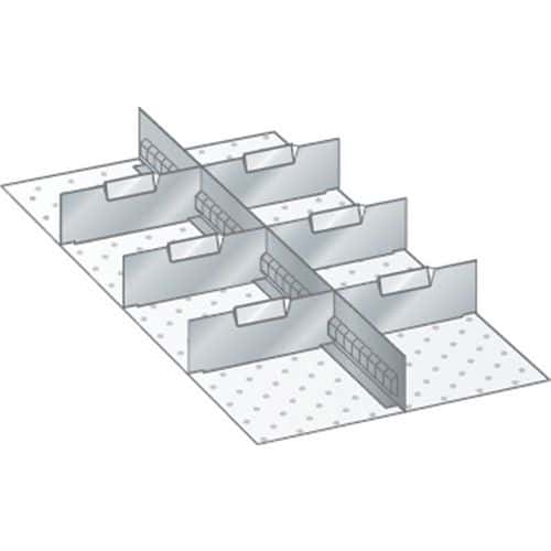 Kit matériel subdivision 18x36E (LxPxH) 306x612x50mm -Lista