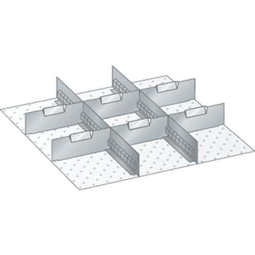 Set-indelingsmateriaal 27x27E (bxdxh) 459x459x50 mm - lista