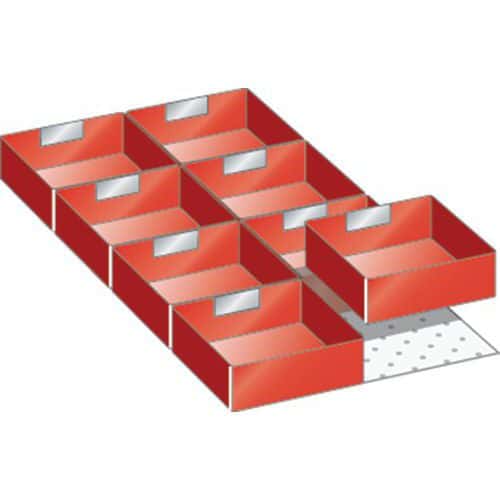 Set-indelingsmateriaal 18x36E (bxdxh) 306x612x50 mm - lista