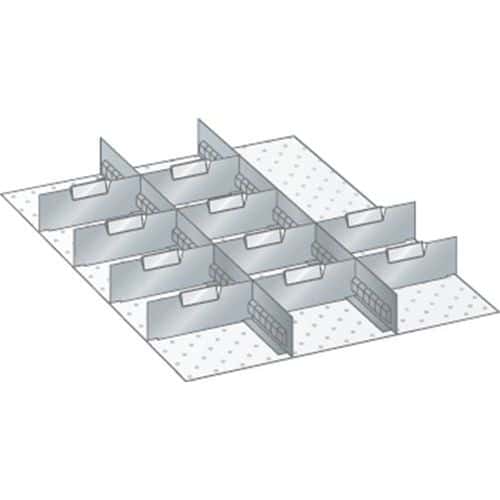 Kit matériel subdivision 27x36E (LxPxH) 459x612x50mm -Lista