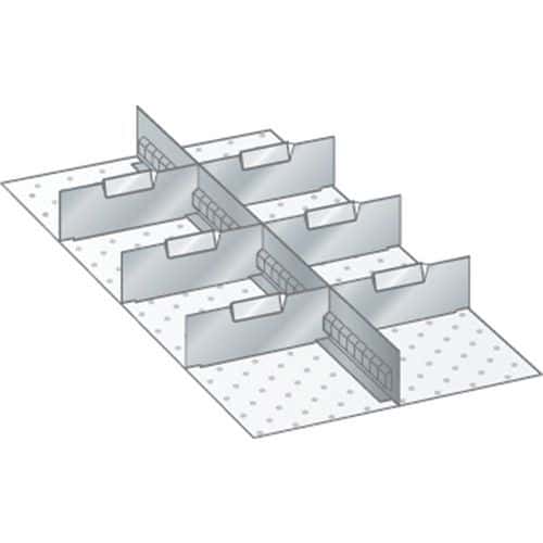 Set-indelingsmateriaal 18x36E (bxdxh) 306x612x100 mm - lista