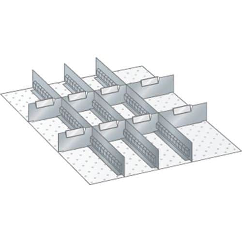 Set-indelingsmateriaal 27x36E (bxdxh) 459x612x50 mm - lista