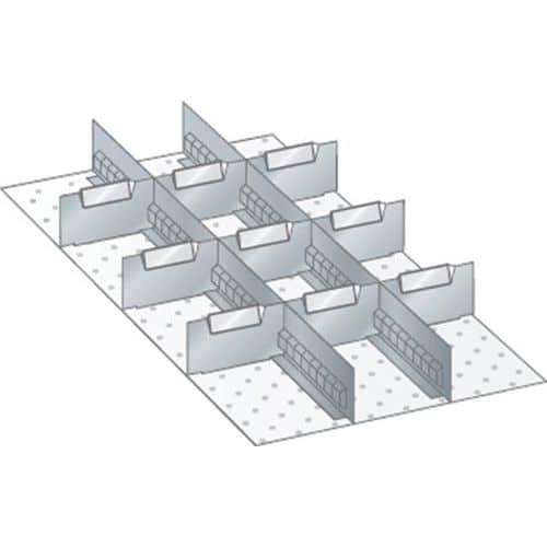 Kit matériel subdivision 18x36E (LxPxH) 306x612x100mm-Lista