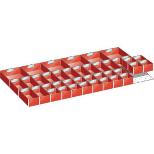 Set-indelingsmateriaal 54x27E (bxdxh) 918x459x50 mm - lista