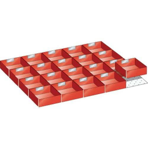 Set-indelingsmateriaal 45x36E (bxdxh) 765x612x50 mm - lista