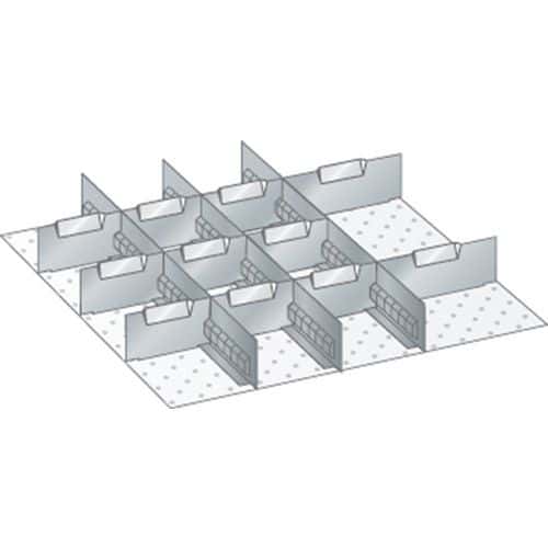 Kit matériel subdivision 27x27E (LxPxH) 459x459x100mm-Lista