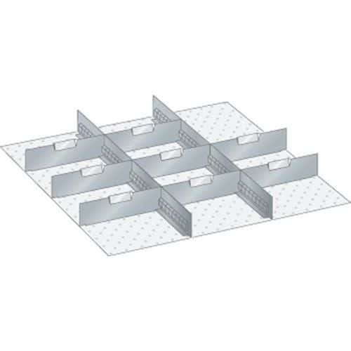 Set-indelingsmateriaal 36x36E (bxdxh) 612x612x100 mm - lista