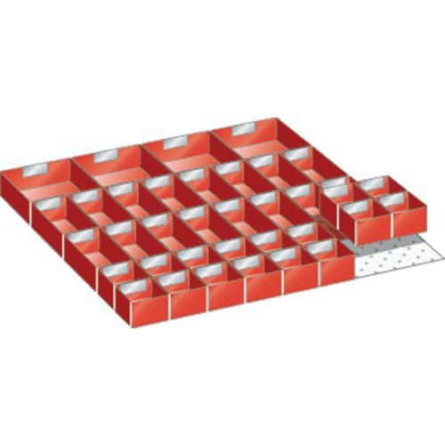 Set-indelingsmateriaal 36x36E (bxdxh) 612x612x50 mm - lista