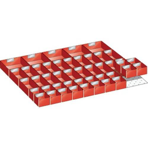 Set-indelingsmateriaal 45x36E (bxdxh) 765x612x50 mm - lista