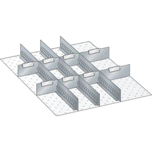 Kit matériel subdivision 27x36E (LxPxH) 459x612x100mm-Lista