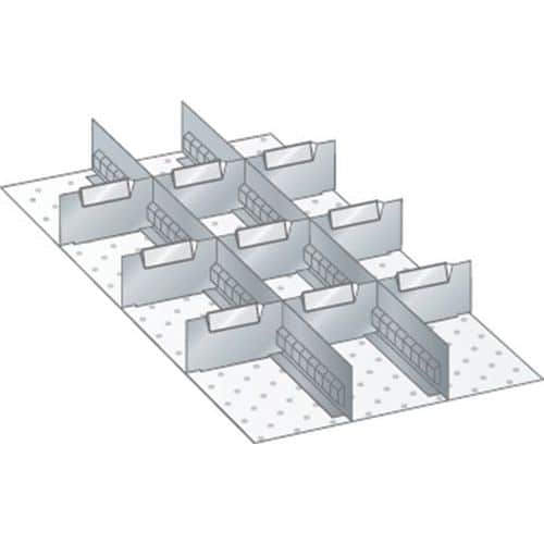 Set-indelingsmateriaal 18x36E (bxdxh) 306x612x150 mm - Lista