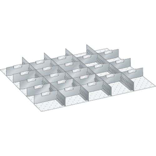 Set-indelingsmateriaal 45x36E (bxdxh) 765x612x75 mm - lista