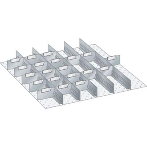 Set-indelingsmateriaal 36x36E (bxdxh) 612x612x75 mm - lista