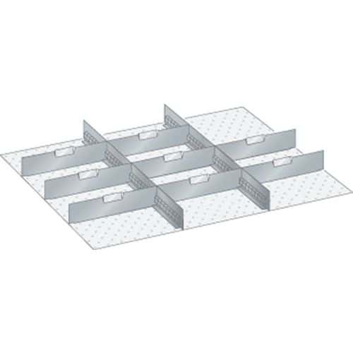 Set-indelingsmateriaal 45x36E (bxdxh) 765x612x150 mm - Lista