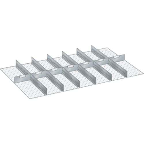 Set-indelingsmateriaal 64x36E (bxdxh) 1088x612x75 mm - Lista