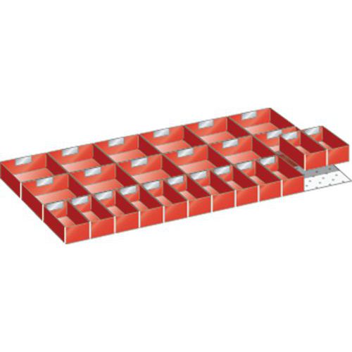 Set-indelingsmateriaal 54x27E (bxdxh) 918x459x100 mm - lista