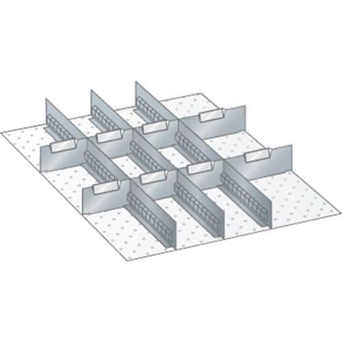 Kit matériel subdivision 27x36E (LxPxH) 459x612x150mm-Lista