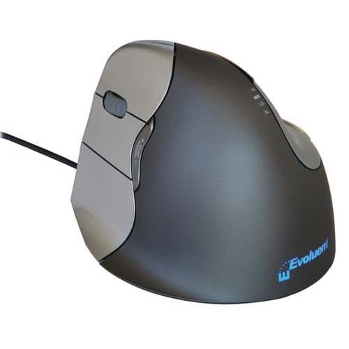 Ergonomische muis verticaal met snoer - Evoluent4