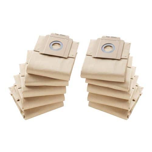 Sac à poussière pour aspirateur Kärcher T 7/1 et T 10/1 - Lot de 10