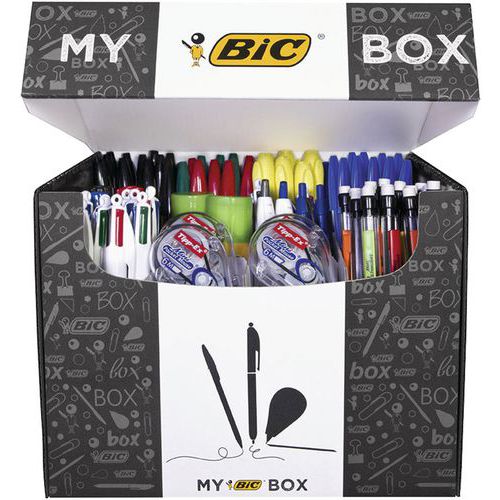 Schrijf- en correctieproducten My box Bic - doos 124 stuks