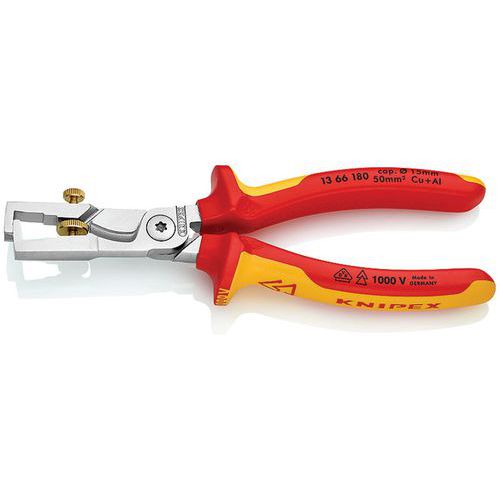 Pince à dénuder avec coupe-câble StriX -13 66 180 SB - Knipex