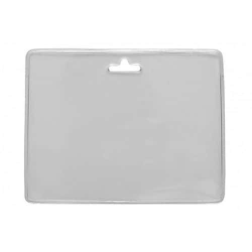 Pochette porte-badge souple en PVC - Paquet de 100 - Sogedex