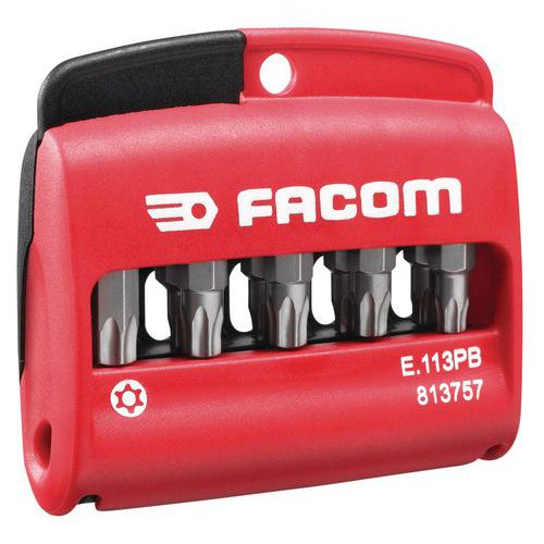 Étui d'embouts de vissage - Composition Tamper Torx 10 pièces