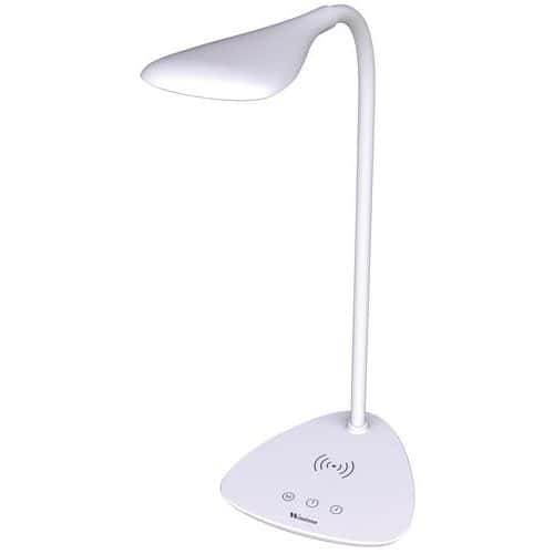 Bureaulamp met telefoonlader TOM  QI - Aluminor