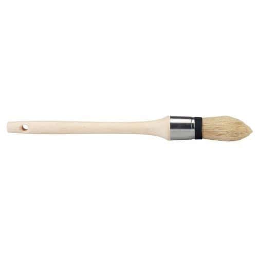 Brosse de pouce à rechampir pointue - Manche en bois