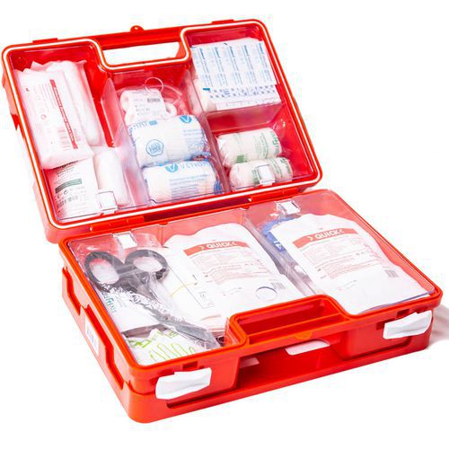 Trousse de secours orange Cross norme 2021