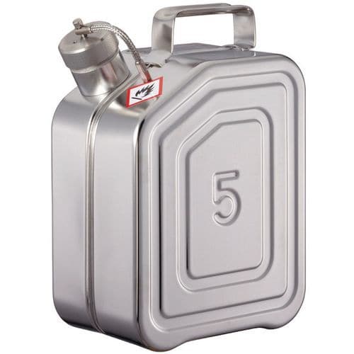 Jerrycan van rvs - Opslagcapaciteit 5 tot 10 L