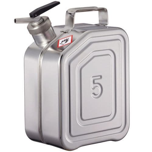 Jerrycan van rvs - Opslagcapaciteit 5 tot 10 L