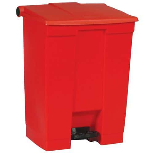 Poubelle à pédale Step-on Rouge - Capacité 68 L - Rubbermaid