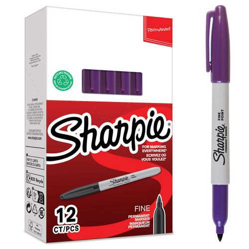 Permanente markeerstift fijne punt - Doos van 12 - Sharpie®