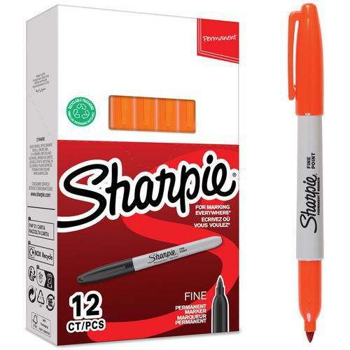 Permanente markeerstift fijne punt - Doos van 12 - Sharpie®