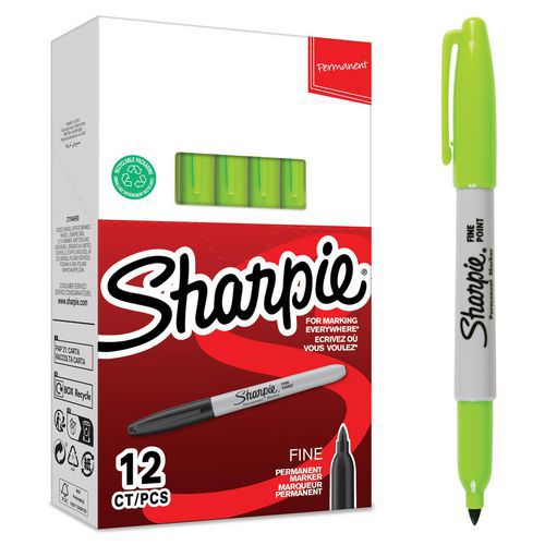 Permanente markeerstift fijne punt - Doos van 12 - Sharpie®