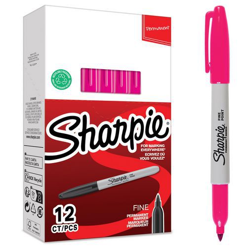 Permanente markeerstift fijne punt - Doos van 12 - Sharpie®