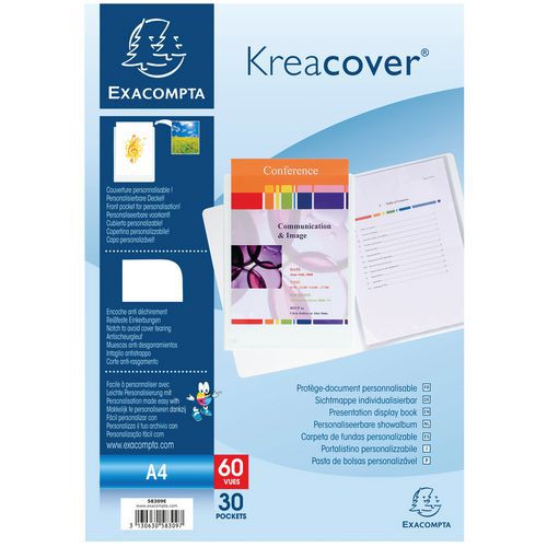 Showalbum kreacover® vast rug 30 tassen 60 zicht Exacompta