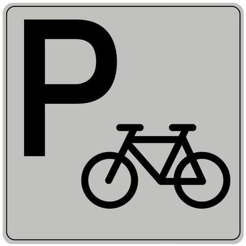 Pictogram van polystyreen ISO 7001 - Fietsenstalling