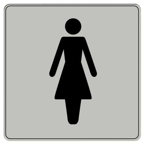 Pictogramme en polystyrène ISO 7001 - Toilette femmes