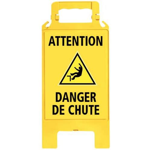 Chevalet de signalisation de danger - Jaune