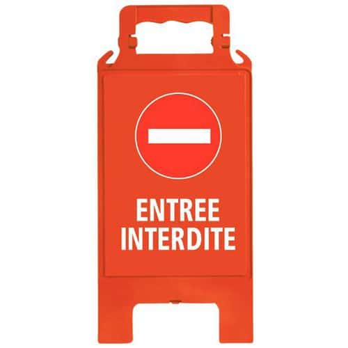 Chevalet de signalisation d'interdiction - Rouge