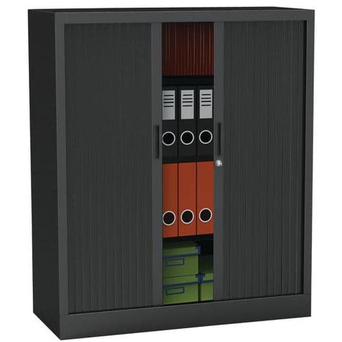 Armoire à rideaux Premium unie - Hauteur 136 cm