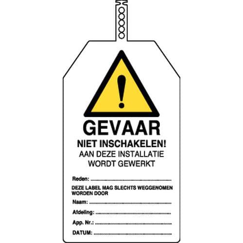 Gevaarteken - Veiligheidsetiket