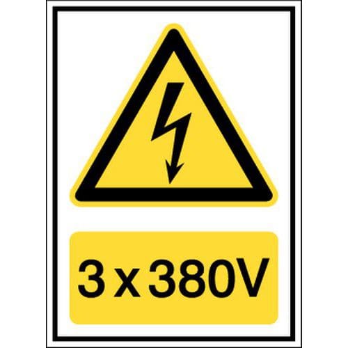 Panneau de danger Voltage