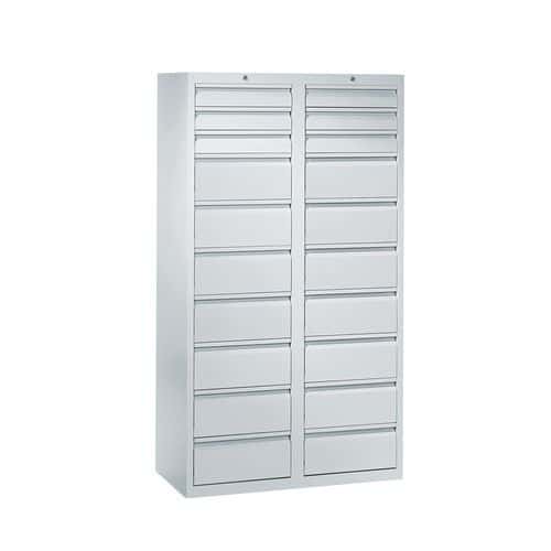 Armoire à tiroirs pour outils H180 - 2 colonnes - 20 tiroirs