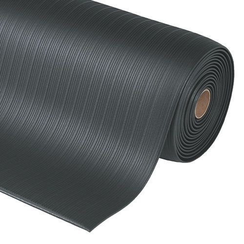 Tapis antifatigue Airug strié - largeur 90cm - Noir - Notrax