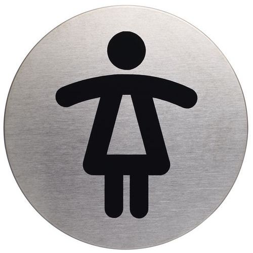 Design-pictogram rond Ø 83 mm - Dames - Durable