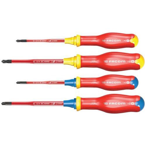 Jeu de 4 tournevis isolé Protwist® Borneo® - 1000 V